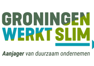 Logo Groningen werkt slim - ondertekst aanjager van duurzaam ondernemen